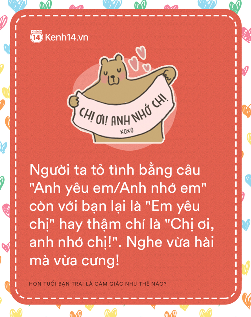 Yêu người kém tuổi như Chị đẹp là cảm giác như thế nào? Yêu người kém tuổi như Chị đẹp là cảm giác như thế nào?